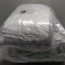 AIKASY Bed in a Bag 7 Pieces Queen Size - Floral Print - Soft Microfiber, Reversible Bed Comforter Set (1 Comforter, 2 Pillow Shams, 1 Flat Sheet, 1 Fitted Sheet, 2 Pillowcases)Grey, Queen