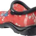 Sloggers Original Waterproof Rain and Garden Shoe for Women– Outdoor Slip-On Garden Clog - Made in The USA with Premium Comfort Insole and Arch Support - Floral Fun Coral, Size 7