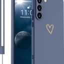 Phone Case for Samsung Galaxy S25 5G,Ultra-Thin Simple Love Soft Silicone Case Samsung S25 Camera Protection Shockproof Scratch-Resistant Case for Samsung S25 [6.2"] Grey