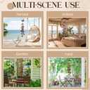 35" Christmas Butterfly Wind Chimes for Outside Garden Decor with 4 Aluminum Tubes and 6 Charming Bells for Patio Porch Yard Decor, Christmas Gifts for Women Mom Grandma(Red and Black)