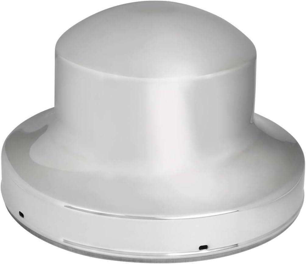 GG Grand General 40082 9.5 inches Chrome Plated Hide Away Rear Axle Cover Set for 8 Holes Uni-Mount Wheel