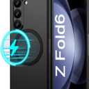 BENTOBEN for Samsung Galaxy Z Fold 6 Case, Soft Silicone Gel Rubber Bumper Slim Hard PC Thin Shockproof Protective Cover for Samsung Z Fold 6 5G 7.6-inch, Black