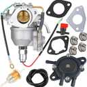 Carburetor with Fuel Pump Kit 24 853 102-S 24 393 04-S for Kohler CV730 CV730S CV740 CV740S Engine 25 HP 27 HP Replace 24-853-102-S 24 393 16-S Carb with Gasket Set
