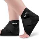 REVIX Gel Ankle Ice Packs Wrap for Swelling, Reusable Ice Pack for Foot Plantar Fasciitis, Flexible Cold Compression Wrap for Ankles Sprain, Sport Recovery, and All-Day Comfort, 2 Packs