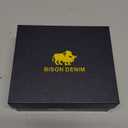 BISON DENIM Men's Belts Leather Dress Genuine Leather Classic Heavy Duty Buckle Belt Casual for Jeans (42-44)