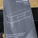 Sweetcrispy TV Stand for 55 60 inch TV, Modern Mid Century Entertainment Center with Storage, Media Console Table 2 Cabinet, Soft Hinge, Handle Door, Wooden Living Room, Office Furniture, Black (53.54 x 15.75 x 18.9 inches)