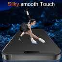 2 x TZGZT (Anti-Blue Light) 3 Pack for iPhone 17 Pro Matte Screen Protector Tempered Glass Film Accessories, Camera Lens Protector, Case Friendly, Install Kit, Anti-Glare & Anti-Fingerprint, 9H+