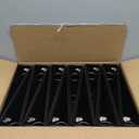 Samsill 12 Pack Durable 1.5 Inch 3 Ring Binders, Round Ring, Clear View Cover for Presentations, Black