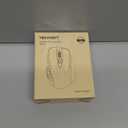 TECKNET Rechargeable Jiggler Wireless Mouse (BT5.0/3.0 & 2.4G) 4800 DPI Silent USB A & Bluetooth Mouse 6 Buttons, Wide Compatibility - Black