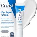 CeraVe Eye Repair Cream, Under Eye Cream for Puffiness and Bags, 0.5oz | Skin Care, Eye Cream, Hyaluronic Acid, Niacinamide, Marine Botanical Complex, Oil Free, Ophthalmologist Tested, Daily Use