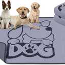 Washable Pee Pads for Dogs: 48x60 2 Pack Pheromones Reusable Dog Pads Whelping Mats with Absorbent Layer - Waterproof Non-Slip Washable Puppy Pads for Potty Training, Beds, Couches, and Carpets, Gray
