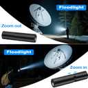 Rotibox Headlamp Beanie with Light Camping Accessories Gear Head Light Flashlight for Running, Fishing, Hiking -Black