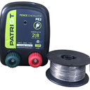 Patriot PE2 Electric Fence Energizer Plus 250-Feet Made in U.S.A. 17 Gauge Spool Aluminum Wire for Containing Pets and Keeping Out Small Nuisance Animals