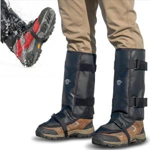 Nomad USA Waterproof Leg Gaiters for Men & Women  Adjustable Lightweight Leg Guards for Snake Bite Protection, Hiking, Hunting, Trekking, Fishing, Climbing & Gardening  1 Pair (Black)
