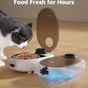 WOPET Automatic Cat Feeder – 48H Programmable Pet Feeder, Ice Pack to Keep Fresh for Yogurt & Canned Meals – Perfect for Cats, Kittens & Small Dogs