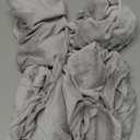 Smiry Velvet Seat Covers for Dining Room Chair Set of 4, Stretch Fit Removable Washable Chair Seat Cushion Protector Slipcovers with Ties, Light Grey