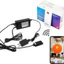 Durablow SH3002D-RH Dual WiFi (2.4G+5G) Smart Home Gas Fireplace Remote Control for Millivolt Valve/IPI, Compatible with Alexa, Google Home (Timer + Thermostat + Programmable + Remote Handset)