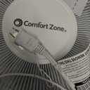 Comfort Zone Oscillating Wall Mount Fan with Adjustable Tilt, 16 inch, 3 Speed, Metal Grille, 90 Degree Oscillation, Airflow 14.07 ft/sec, Ideal for Home, Bedroom, Gym & Office, CZ16W