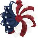 Eraspooky American Flag Wreaths Glory Patriotic USA July 4th Wreath Front Door Window Wall Decoration