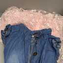 Toddler Girl Clothes Denim Tulle Dresses Baby Summer Tutu Sundress Outfit Toddler Princess Dress for Girls (4-5T, Floral Coral)