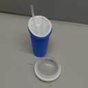 FANSONE Slushie Cup, 2 Pack Slushy Maker Cup, Frozen Magic Squeeze Cups for Juice Milk Yogurt Ice Cream Make, DIY Cooling Cup with Lid & Straw Cool Stuff Things for Kids Friends Family (Blue