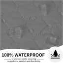 Easy-Going 100% Waterproof Dog Bed Cover Reversible Leak Proof Couch Cover Washable Sofa Cover Furniture Protector Blanket for Pets Kids Children Dog Cat (96x90 Inch, Gray/Light Gray)