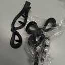 4 PCS Bow Hair Clips Bow Claw Clip for Women Nonslip Large Hair Claw Clips for Thin and Thick Hair Strong Hold Hair Bows (Black+Light Brown+Off-White+Dark Brown)