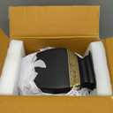 Urn for Ashes Adult Male & Female, Cremation Urns for Human Ashes Adult Man & Women, Funeral Cremation Urns for Burial, Decorative Square Urns for Men, Black and Gold Urns - Large