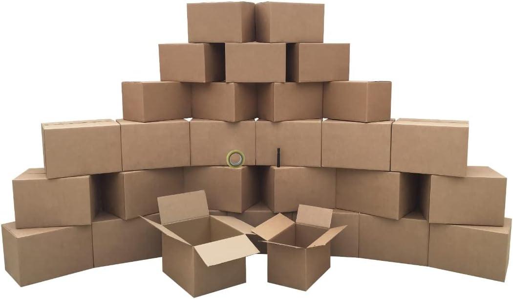 UBOXES Moving Boxes - Value Economy Kit #2 Qty: 30 Boxes & Moving Supplies, Corrugated, Model:Moving Boxes Kit