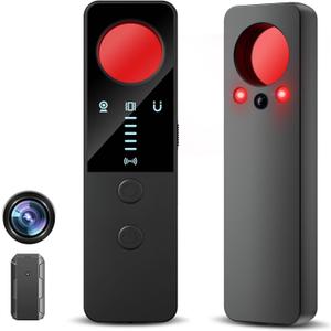 Hidden Camera Detectors - Bug Sweeper Detector and Camera Detector - RF Detector Spy Camera Finder for Travel, Hotels, Home, Office and Car - Black