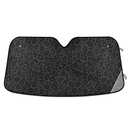 Oarencol Black Leopard Car Windshield Sun Shade Animal Skin Print Foldable UV Ray Sun Visor Protector Sunshade to Keep Your Vehicle Cool (51" x 27.6")