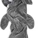 Cozy Hippo Animal Tail Blanket for Kids Soft and Comfortable Kids Sleeping Bag Sleep Sacks Blankets for Movie Night, Sleepovers, Camping and More - Fits Boys and Girls Ages 3-13 Years