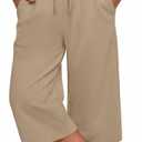 Girls' Capri Pants 5-14 Years | Drawstring Capris, Cropped Sweatpants, Kids Pants, Workout, Summer, Casual, with Pockets