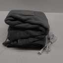 Sunbeam Electric Throw, Soft, Warm, Flannel Heated Blanket, 4 Heat Settings, 4-Hour Auto Shut-Off, Fast Heating, Comfy and Cozy, Grey Color, 50" x 60"