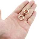 RLECS 8PCS 1/4 Female Thread Brass Pipe Fitting Hexagonal Lock Nut Tap Water Tank Fastening Nuts for Connecting or Fixing Threaded Pipe