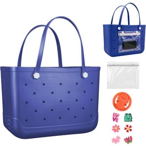 Large EVA Tote, Water Resistant, Sand Resistant Beach Bag for Women