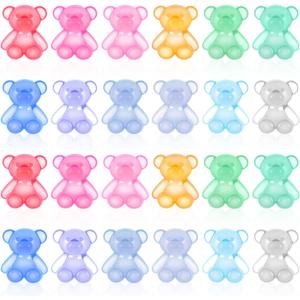 300 PCS Bear for Counting, Mini Teddy Acrylic Bear, Mini Animals Figures for Miniature House Accessories,Birthday Party Decorations, Theme Party Decorations