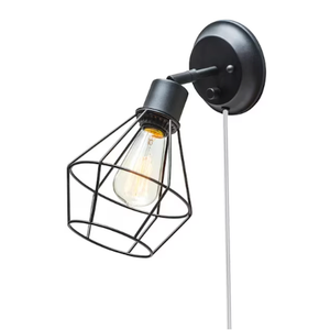 Globe Electric Verdun 6.5-in W 1 -Light Matte Black Vintage Wall Sconce
