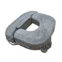 My Brest Friend Twin Nursing Pillow - Enhanced Comfort with Slipcover - Ultimate Ergonomic Support for Breastfeeding- Adjustable Strap and Silent Release Buckle with Handy Side Pocket, Evening Grey