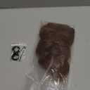 SARLA 2PCS Messy Hair Bun Hair Pieces Wavy Curly Synthetic Updo Fake Scrunchies Ponytail Extension for Women Light Auburn