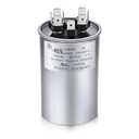 Frienda 45+5 MFD 45/5 uf 6% 370V or 440V VAC Dual Run Round Capacitor, 45 5 Start Capacitor for AC Air Conditioning Unit, Condenser Straight Cool or Heat Pump