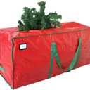 Cosy Family 9 ft Christmas Tree Storage Bag - Durable Heavy Duty Extra Large Artificial Xmas Holiday Tree Bag with Reinforced Handles and Dual Zippers Wide Opening - Red