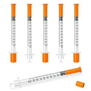 1 ml/cc Syring 29G 5/16 Inch, Lab Supplies Individual Package 100 Pack