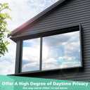 Volcanics One Way Window Privacy Film Sun Blocking Window Tinting Film for Home Heat Control Mirror Tint Film Static Cling Reflective Solar Window Film 23.6 x 78.7 Inches, Black Silver