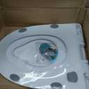 Family Toilet Seat with Soft Close, White Toilet Lid with Adjustable Hinges, with Built-in Child Seat 2-in-1, Easy Installation and Easy to Clean (Elongated with Toddler Seat)