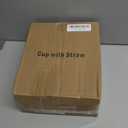 Iced Coffee Cups With Lids and Straws 4 Pcs, 16 OZ Unbreakable Glasses Drinking Set,Clear Plastic Cups Reusable Iced Coffee Tumbler with Lid and Straw, To Go Coffee Cups Dishwasher Safe