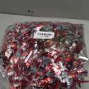 Dingion 59 Feet Christmas Tinsel Garland Metallic Twist Ornaments Hanging Glitter Xmas Garland for Christmas Tree Indoor Outdoor Decoration Party Supplies (Silver, Red)