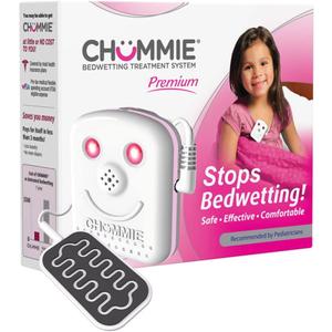 Chummie Premium Bedwetting Alarm for Deep Sleepers - Award Winning, Clinically Proven System with Loud Sounds, Bright Lights and Strong Vibrations, Pink