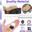 Swpeet 800Pcs Earring Hanging Cards Kit: 300Pcs 3 Styles 1" x 1.4" Earring Holders, 200Pcs Silicone Ear Backs, 300Pcs Clear Self-Adhesive Bags