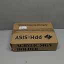 Acrylic Sign Holder 8.5 x 11, Double Sided Clear Display Stand, Gold Flyer Holder 8.5 x 11 for Home Office Shop Restaurant 4 Pcs